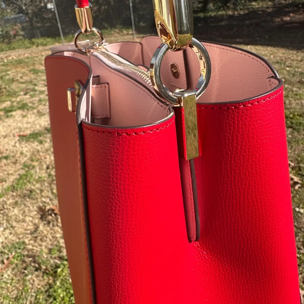 Kate Spade New York NWT top handle satchel Phoebe in perfect cherry retails $429 - Picture 9 of 11